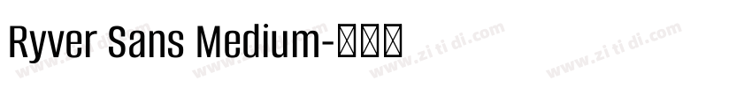 Ryver Sans Medium字体转换